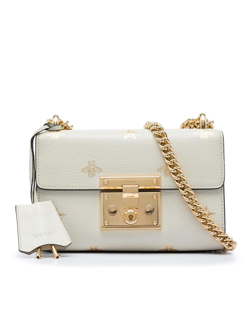 Gucci Small Leather Bee Star Padlock #361048G77B